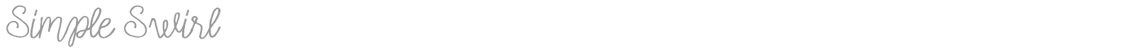 Simple Swirl font preview